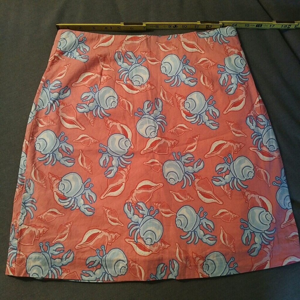 Euc size 2 vineyard vines crab/shell skirt - Picture 2 of 5